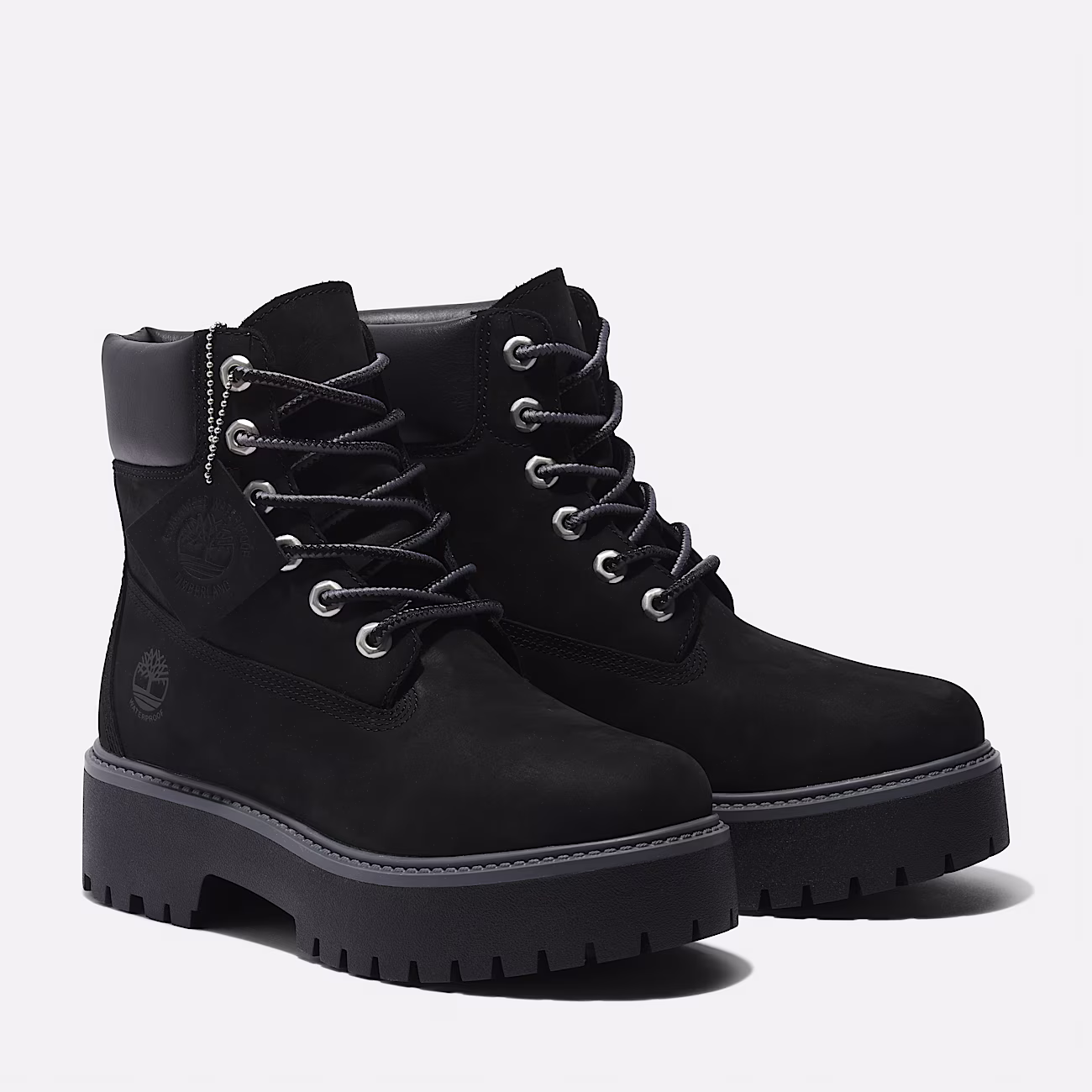 Stivale Impermeabile Timberland con Plateau Stone Street 6-Inch da Donna in colore nero - immagine 2