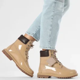 Stivale Impermeabile Timberland® Premium 6-Inch da Donna in marrone chiaro lucido.